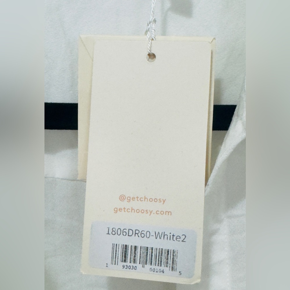 Choosy Chic White Crosby St Mini Shirt Dress with Plunging Neckline  Size 2 NWT - Picture 11 of 11